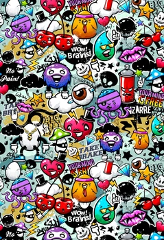 

2016 New Arrival Halloween Photography Backdrops Cartoon Logo Photo Background For Newborn Portrait Party XT-4389