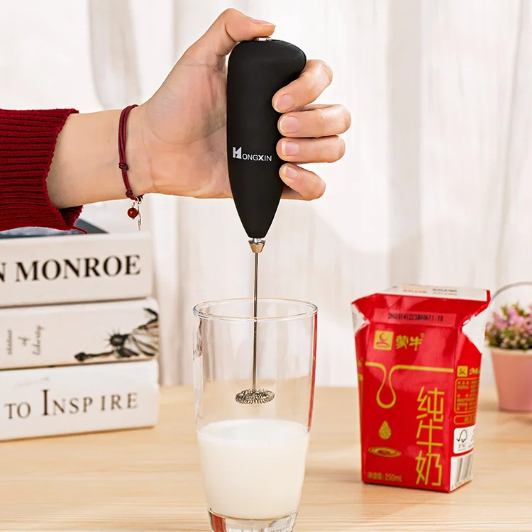 Handheld electric beat Mo stainless steel mini coffee stirrer frosted