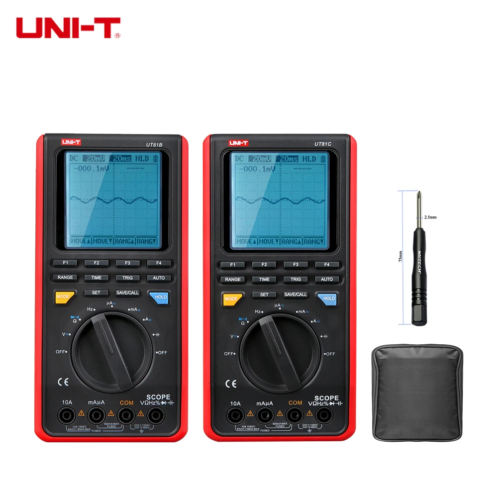 UNI-T UT81C UT81B Digital Scopemeter Oscilloscope Wave Multimeter Handheld AC DC Volt Amp Resistanc