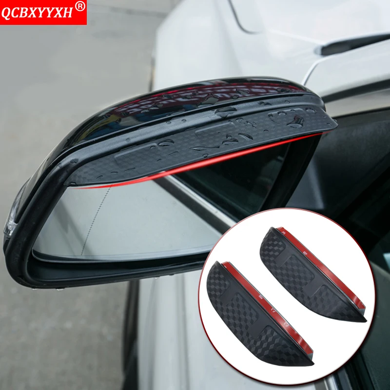 

Car Styling Rearview Mirror Eyebrow Rain Gear Shield Anti-rain Cover For Volkswagen CC POLO T-ROC Golf Multivan Jetta 2010-2019