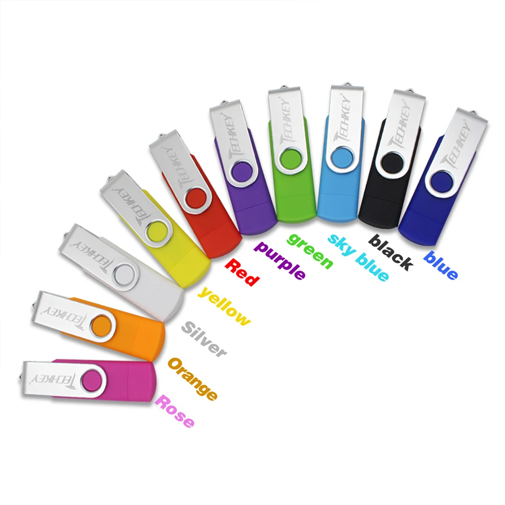 Новинка OTG usb3.0 флешка usb TECHKEY 8 ГБ 16 32 64 Гб memoria cel u диск Подарок для мобильного