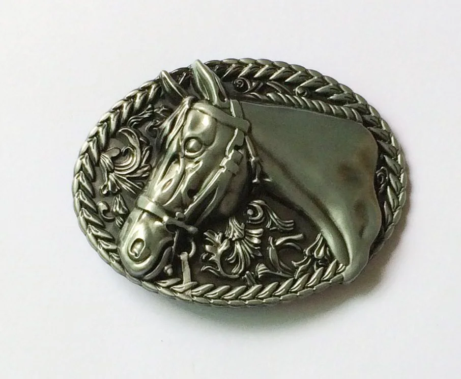 Buy Horse Head Cowboy Rodeo Belt Buckle Bronze And