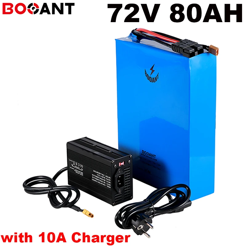 8000w 72V 80AH electric font b bike b font battery for SANYO SAMSUNG 35E 18650 cell