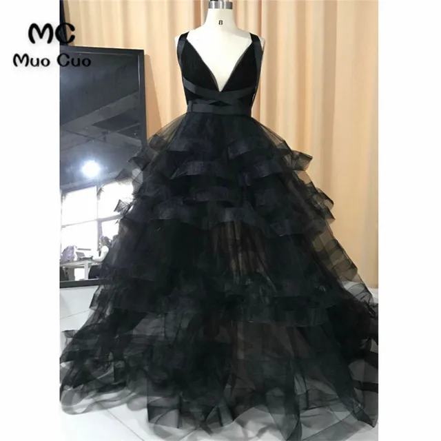 New 2018 Black Prom dresses with 