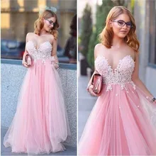 Nette Schatz Rosa Prom Kleider 2016 Sleeveless A-linie Tüll Abendkleid Günstige Custom Made Abendkleider Robe De Soiree Qd76