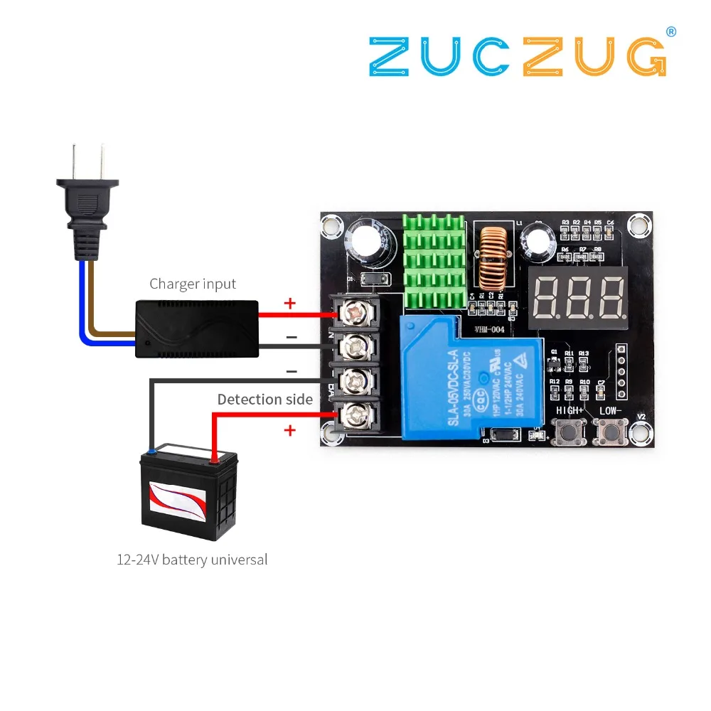 VHM-004 XH-M604 зарядное устройство Модуль управления DC 6-60 в хранение литиевая контроль зарядки аккумулятора переключатель защиты