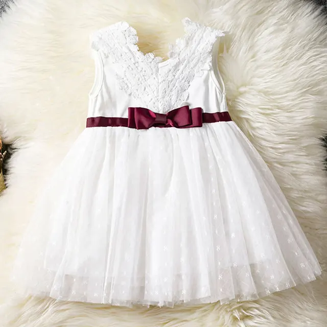Newborn Baby Girls Dress Lace Baby Party Dresses Infant Babywear