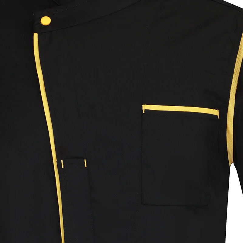 High Quality unisex Short Sleeve Chef uniform Restaurant Hotel Kitchen Workwear Breathable chef apron jacket M-4XL cooking shirt