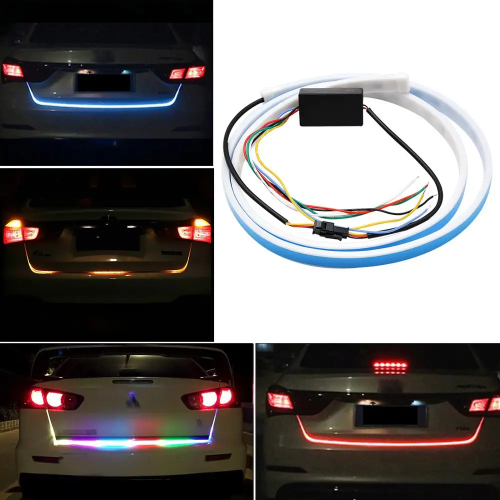 

48'' Tailgate Rear Brake Lights Bar Strip 12V Universal 5 Functions Car LED Running Tail Strip Light for suzuki lada niva kia