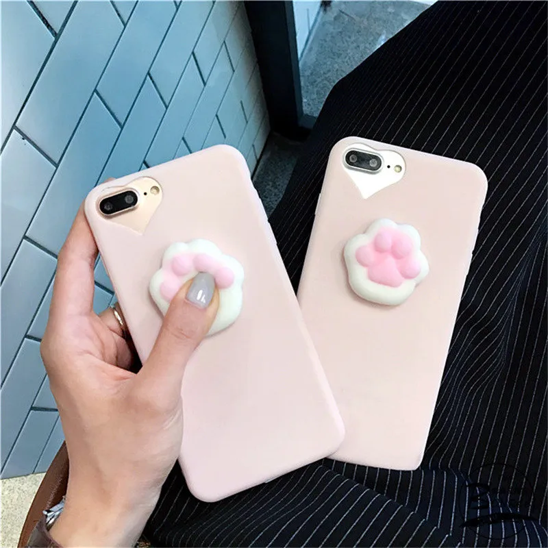 Чехол для телефона мягкий чехол IPhone 5S 8X6 3D привлекательный силиконовый кошка