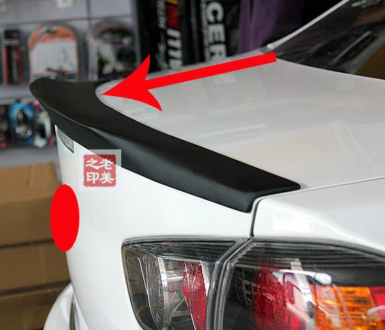 

For Mitsubishi Lancer 2008 2009 2010 2011 2012 Black Primer OEM Factory Style ABS Spoiler