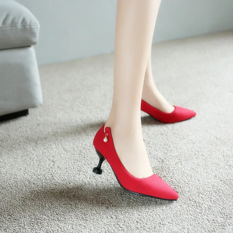 

Big Size Sale 31-47 New Fashion Sexy Pointed Toe Women Pumps Platform High Heels Ladies Wedding Party Shoes 508