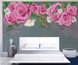 3D настенная бумага фрески роза цветок Печать холст картина искусство настенные изображения стена рулон бумаги контактная бумага