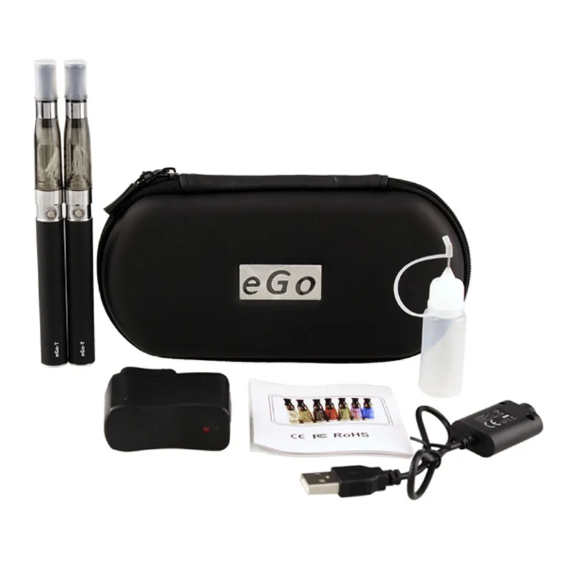 

Double eGo Electronic Cigarette Kits Zipper Case E Cigarettes 650/900/1100mAh Battery CE4 Clearomizer Tank Vaporizer Vape Pen