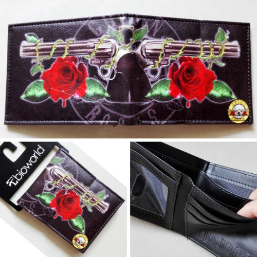 La banda de música Guns N ' Roses G N ' R GnR LOGO carteras monedero 12 cm de nuevo 02|leather groups|wallet iphonewallet leather handmade - AliExpress