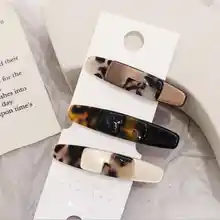 Горячая распродажа Новые Модные женские Винтажные заколки для волос заколки Леопард Бобби булавка геометрическая форма заколки для волос аксессуары для укладки волос