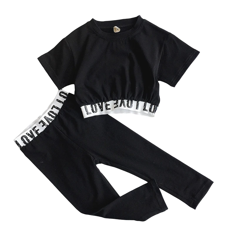 

Kids Clothes Sets Summer Christmas Boutique Outfits for Girls Children Sport Suit Sportwear Fashion Tracksuit Costume Active
