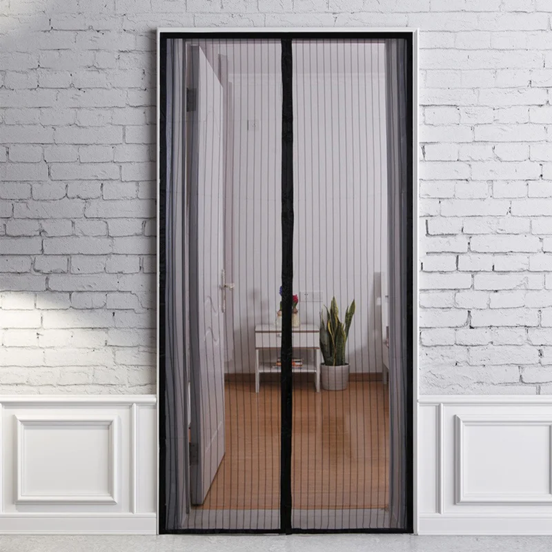 

210 X 100cm Automatic Closing Door Fly Bug Summer Mesh Net Anti Mosquito Insect Curtain Screen Kitchen Curtain Drop Shipping