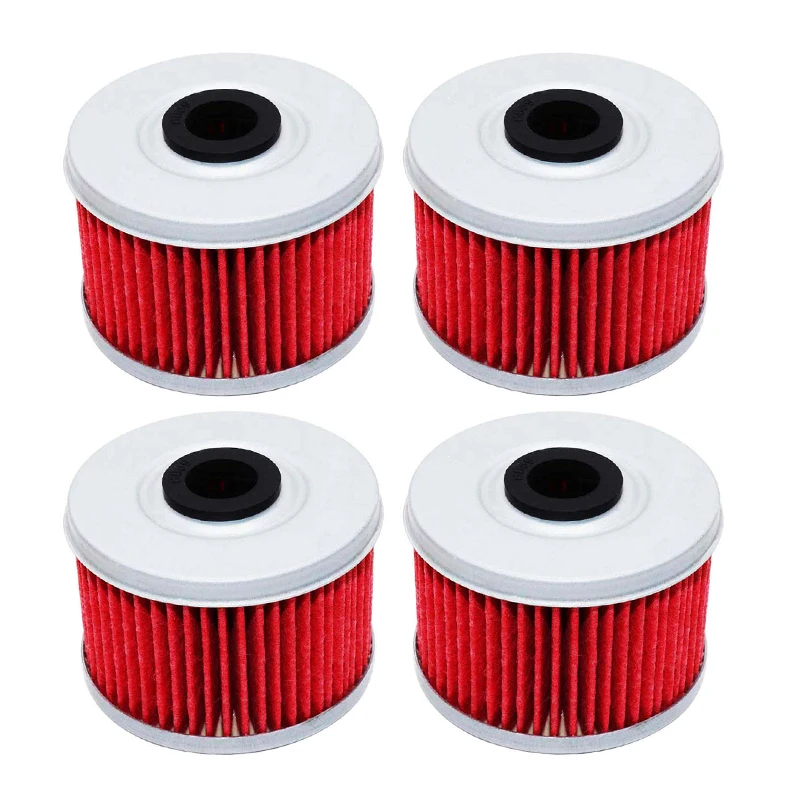 

4pcs Motorcycle Engine Oil Filter for Honda TRX420TE TRX420TM TRX420FM TRX420FE Fourtrax Rancher ES 420 2007-2013