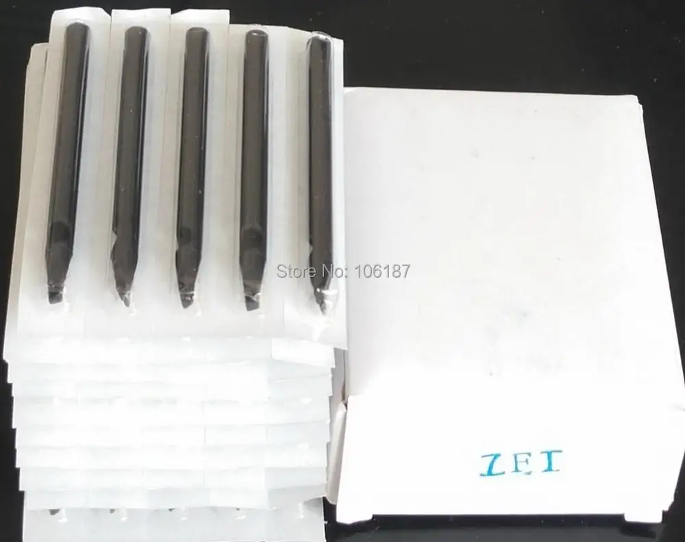 

7F 50PCS Disposable Tattoo Tips NozzleS Flat SIZE Long Tips Black Tattoo Nozzles