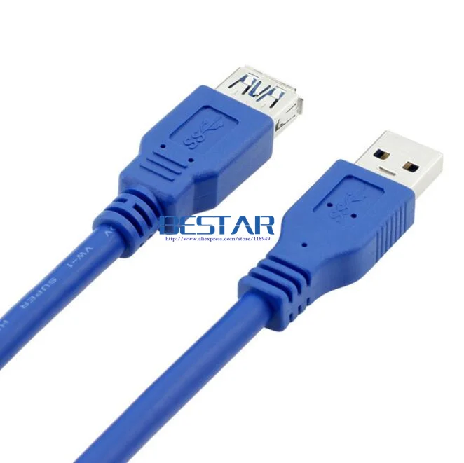 200 шт./лот) USB 3,0 A Male AM to USB 3,0 A Female AF USB3.0 удлинитель 0,3 м 0,6 м 1 м 1,5 м 1,8 м 3 м 5 м