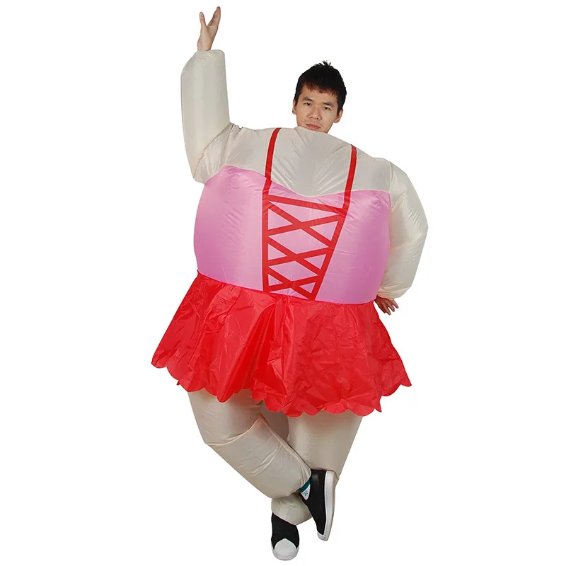 Розовый балетная Одежда для взрослых сумо надувная одежда косплей костюмы макияж Хэллоуин Рождественская вечеринка аниме одежда Disfraz