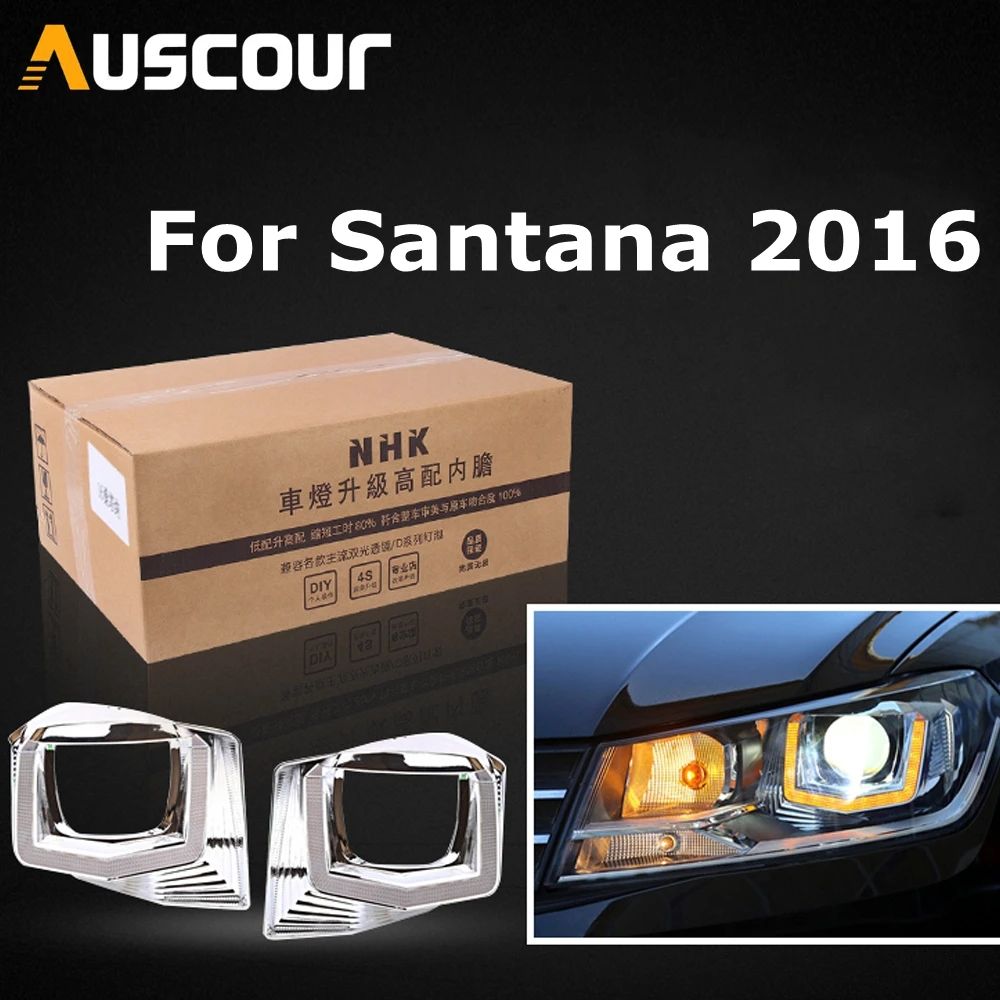 

car headlight headlamp high liner lamp upgrade for Santana 2016 without Damage HID Projector Lens q5 hella 5