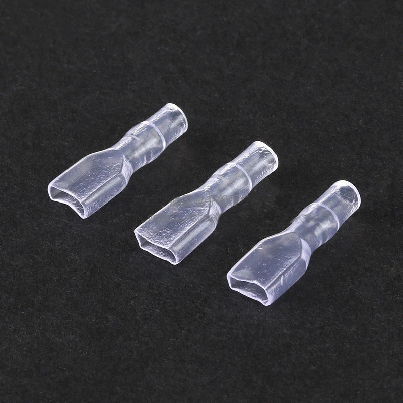

Free shipping 50pc transparent sheath Terminal housing for 2.8 4.8mm 6.3mm female Terminal