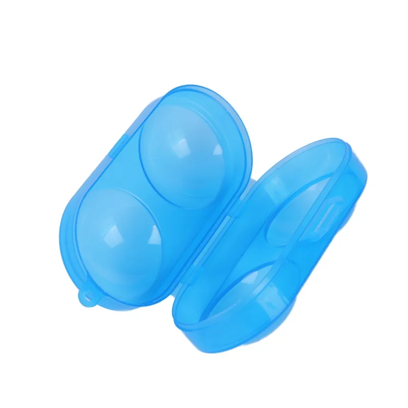 

Portable Table Tennis Container Box PP Plastic Key Chain Tool Storage Case For 2 Ping Pong Balls Sports Training Accessories