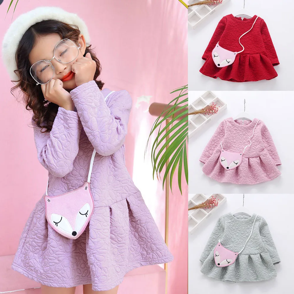 COMFY KIDS Clothes Hot Selling Children Clothing Fashion Casual Girls Princess Long Sleeve O