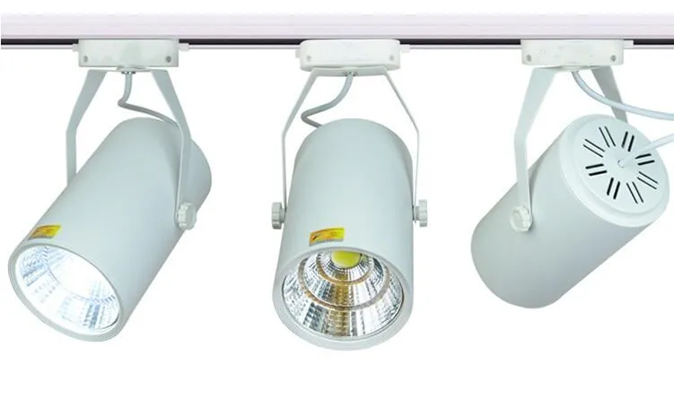 Luzes de Parede Comercial para Roupas Loja de Sapatos Levou Pista w Shell Preto Branco Holofotes Ac85265 v Cob Luz 30 6 Preto Branco Levou Luzes de Parede Holofotes