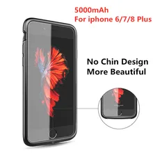 Liquid Silicone Mobile Power Box for iPhone 7 8 6 6S Plus Mobile Power Box for iPhone 8 7 6 6S Battery Box