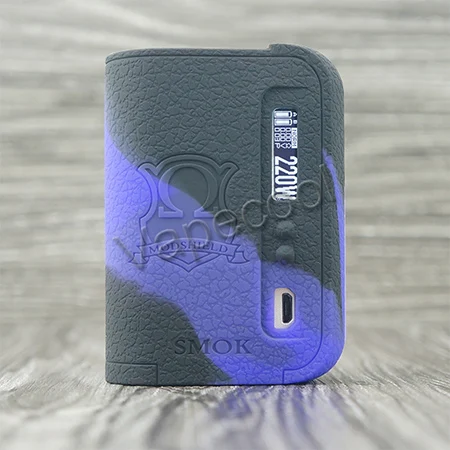 Smok osub king 220W силиконовый чехол или силиконовый чехол-накладка для Smoktech osub king 220W vape mod shield - Цвет: Black purple