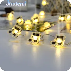 Jiaderui LED Медный провод Примечание гирлянда огни 2 м 20LED украшения дома Новый год Декор света строки Свадебная вечеринка Освещение в помещении