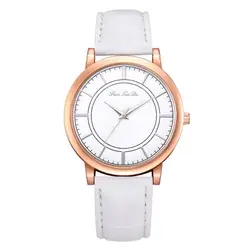 Для женщин часы лучший бренд класса люкс простые кожаные Аналоговый кварцевые наручные часы Часы Montre Femme Relogio Feminino дропшиппинг #20