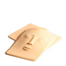 10 шт. женский силиконовый кожа для практики нанесения татуировки 4D лицо кожа для обучения татуировкам подходит для глаз брови практика макияж