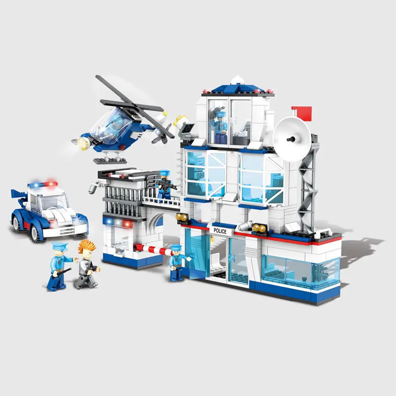 C Models Building toy Compatible with Lego C0601-0603 Police Station Blocks Toys Hobbies For Boys Girls Model Building Kits C Models Building toy Compatible with Lego C0601-0603 Police Station Blocks Toys Hobbies For Boys Girls Model Building Kits