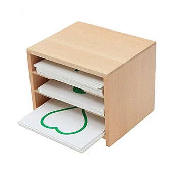 

Baby Toy Montessori Three Layer Cards Cabinet with Cards Early Childhood Preschool Kids Brinquedos Juguetes
