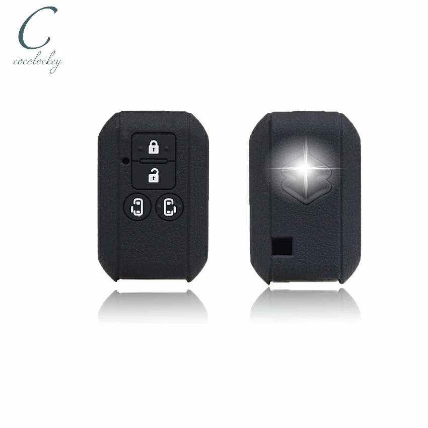 

Cocolockey Silicone Car Key Cover Fob Case for suzuki swift wagon r Japan 2/3/4Buttons Smart Keyless Car Key Case For Car
