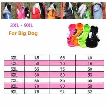 

Q3 Free shipping Big Dog Clothes for Golden Retriever Large Size Winter Dogs coat Hoodie Apparel Clothing 3XL-9XL