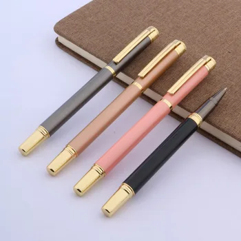 

1pc gift metal pen Chessboard Gunmetal 0.5mm Nib Rollerball Pen