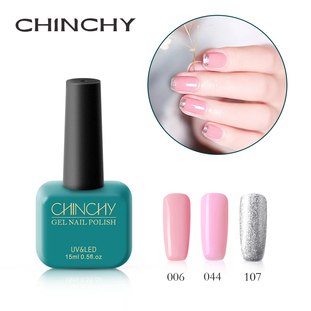 

CHINCHY Hot Sale Maiden Pink Shiny Color 15ML Nail Gel Polish For Nail Art DIY Design Long-Lastig LED Soak Off Nail Gel Lacquer