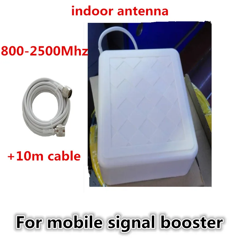 

800-2500mhz Wide Frequency GSM 3G Directional Outdoor Panel Antenna + 10m Cable N Male Connector For Cell Phone Signal Booster