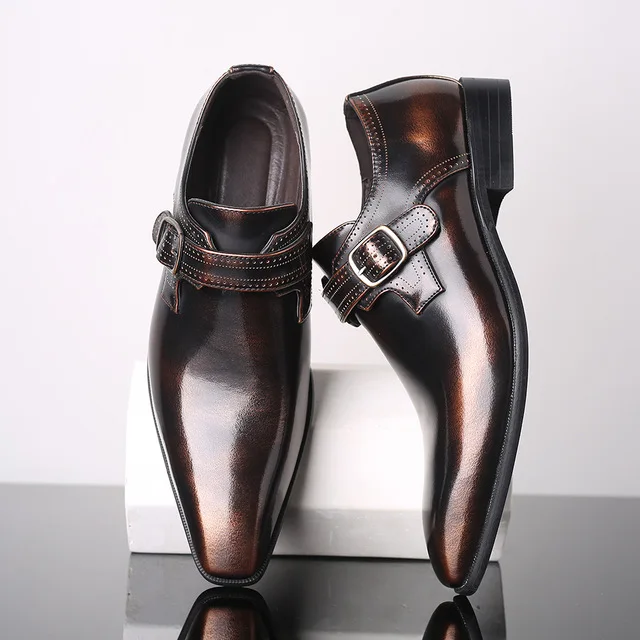 Итальянские модельные туфли; высококачественные повседневные лоферы; мужские свадебные вечерние туфли; мужские дизайнерские туфли на плоской подошве размера плюс 38-48 - Цвет: A
