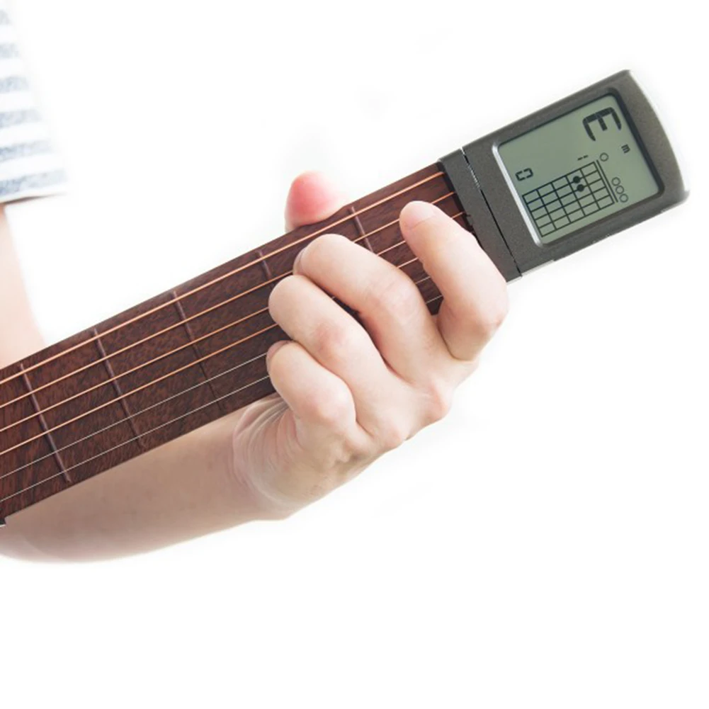 

2019 New Portable Chord Trainer Pocket-Guitar Practice Tools LCD Musical Stringed Instrument Practice Chords Tools for Beginner