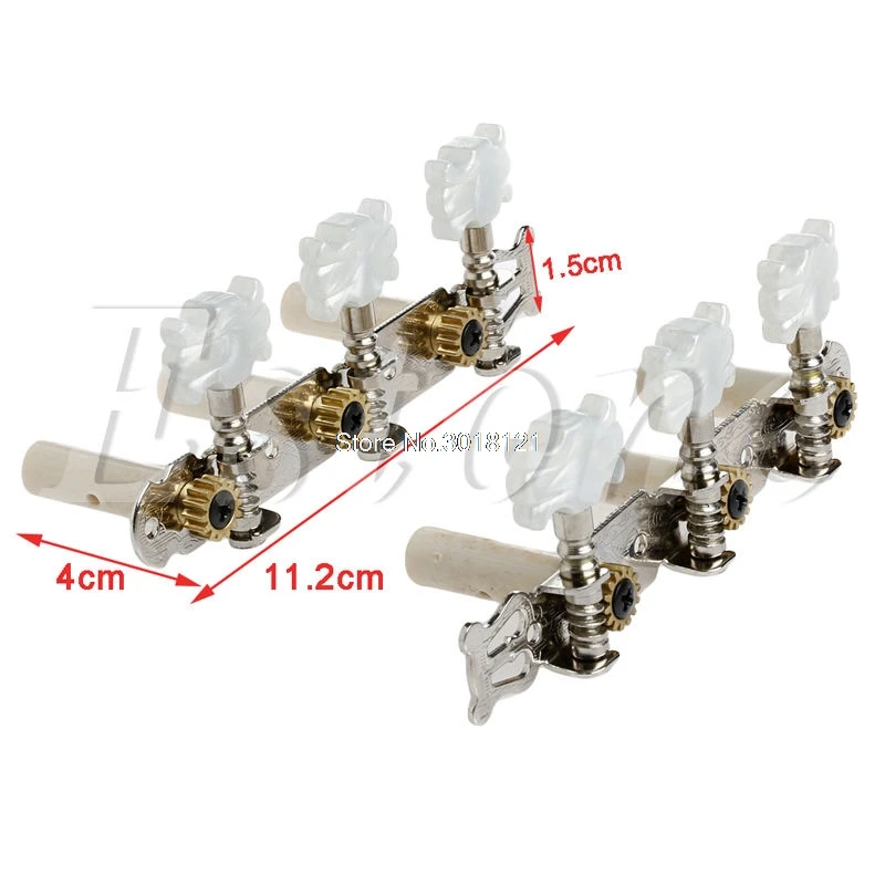 Новая 1 пара, Колки для гитары, тюнеры, белая головка для классической гитары, Прямая поставка
