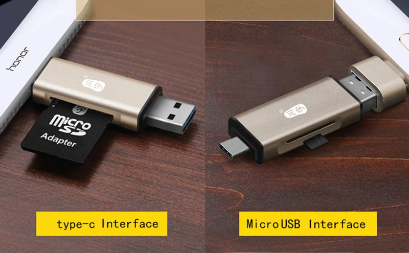 Kawau 3,1 OTG кард-ридер USB Type C MicroUSB адаптер с Micro SD карты/SD карты слот C350 кард-ридер для мобильного телефона