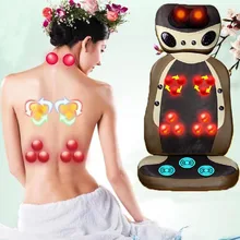 2016 Back Shiatsu Massage Cushion with Heating and Kneading Neck Massage Seat Cushion for Sale Free Shipping
