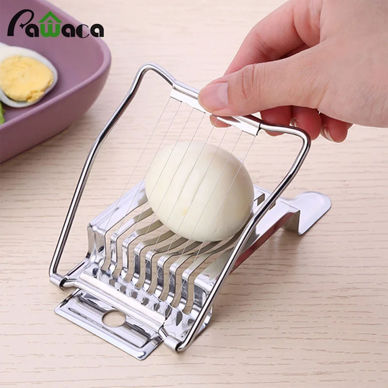 Multipurpose Stainless Steel Wire Egg Slicer Boiled Egg Section Cutter