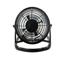 USB мини-вентилятор с питанием от ноутбука Настольный вентилятор охлаждения кулер пластик Кондиционер техника для ПК ноутбук компьютер Черный 4 дюйма